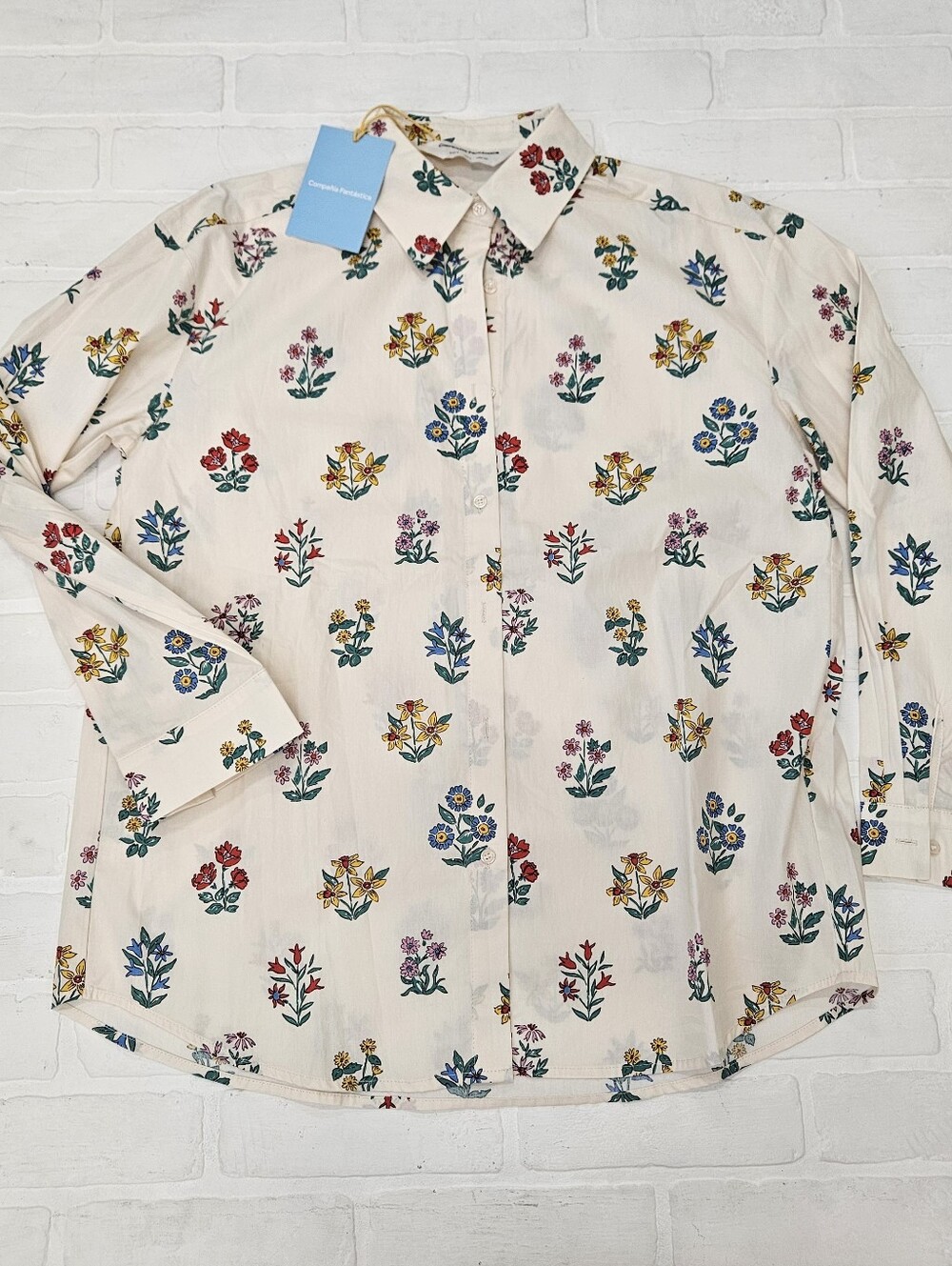 Compania Fantastica Cotton Floral Blouse